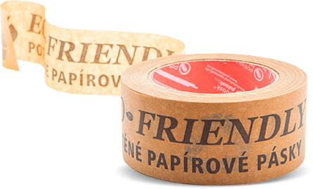 Papírové potištěné lepicí pásky