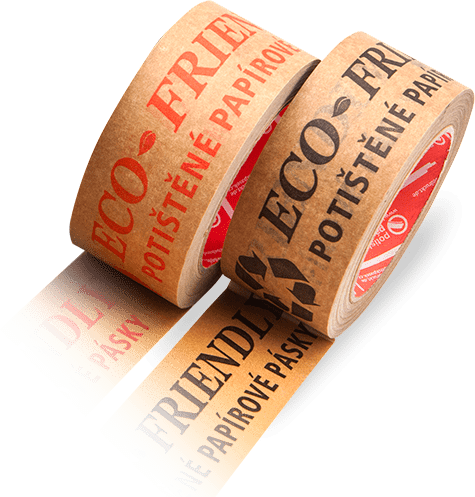 Papírové potištěné lepicí pásky